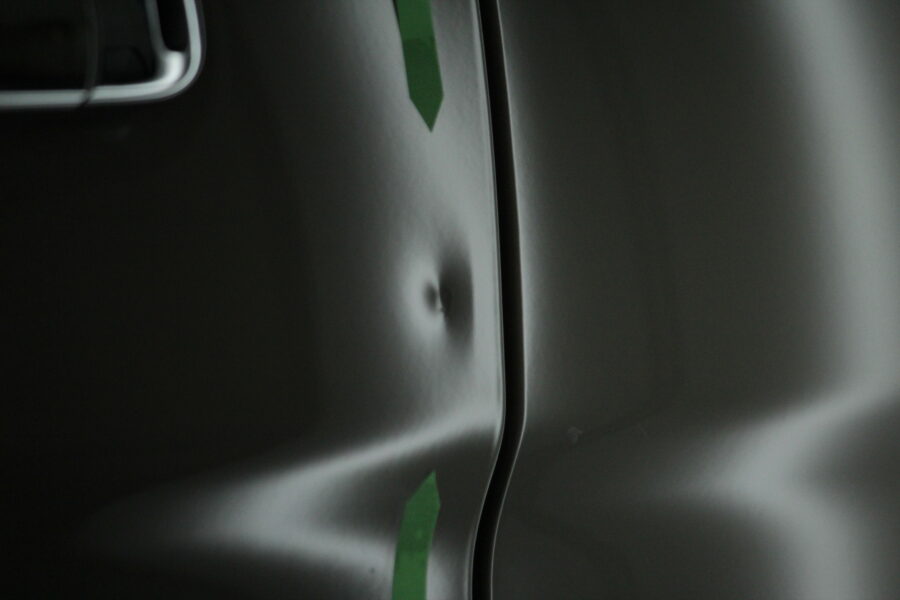 ラパン 左フロントドア 施工前