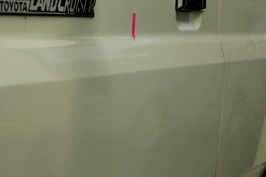 70ランクル 左ドア施工後